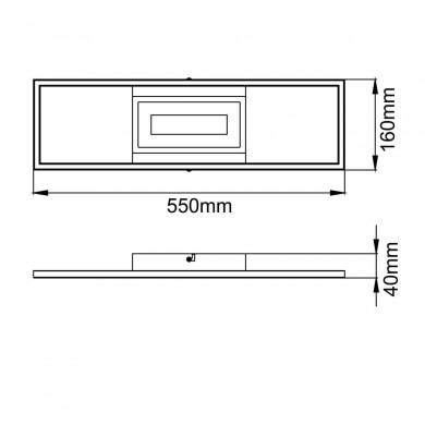 Plafonnier BESSON 24W LED Noir BRILLIANT G99896A06