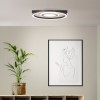 Plafonnier MAUREEN 22W LED Noir-bois BRILLIANT G99927A76