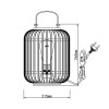 Lampe WOODROW 1x60W E27 Brun clair BRILLIANT HK18325S28