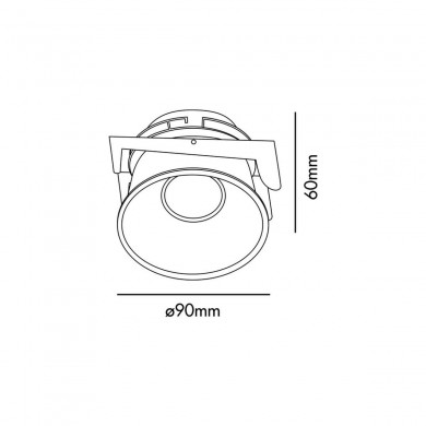 Spot FRESH 1x8W GU10 MAX Or Mat H143 FARO 2100503