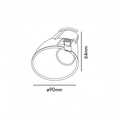 Spot FRESH 1x8W GU10 MAX Or Mat H64 FARO 2100603