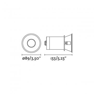 Spot Extérieur FRESH 1x8W GU10 MAX Noir Mat Transparent D90 FARO 2101402