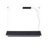 Suspension LUDOVICO 30W SMD LED 2700K fleuron surface Noir FARO 61106