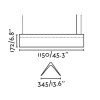 Suspension LUDOVICO 30W SMD LED 2700K fleuron encastrable Blanc FARO 61109