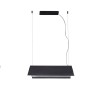 Suspension LUDOVICO 15W SMD LED 2700K fleuron surface Noir FARO 61110