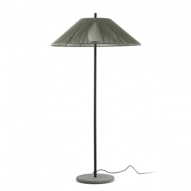 Lampadaire Extérieur SAIGON 1x15W E27 MAX Gris Foncé Opal Vert D1050 FARO 71569-12