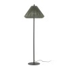 Lampadaire Extérieur SAIGON 1x15W E27 MAX Gris Foncé Opal Vert D680 FARO 71569-11