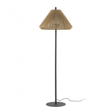 Lampadaire Extérieur SAIGON 1x15W E27 MAX Gris Foncé Opal Ocre D680 FARO 71569-13