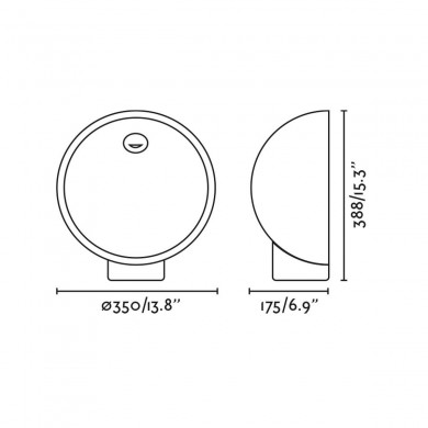 Borne Potelet Extérieur GAIA 6W Ciment Gris FARO 75563