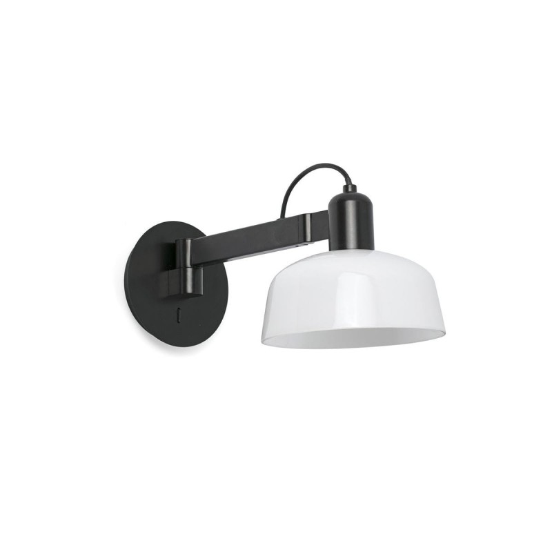 Applique TATAWIN 1x15W E27 G45 MAX Noir Satiné Opal FARO 20342-116