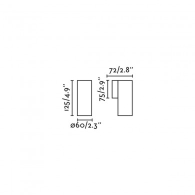 Applique STAN 1x5W GU10 MAX Terracotta H125 FARO 43765