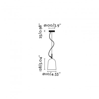 Suspension STUDIO 1x8 E14 MAX Noir Mat Vert FARO 28262