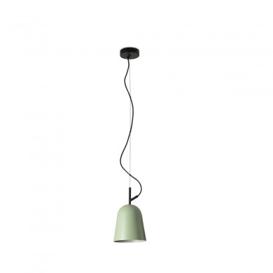 Suspension STUDIO 1x15W E27 MAX Noir Mat Vert FARO 28265