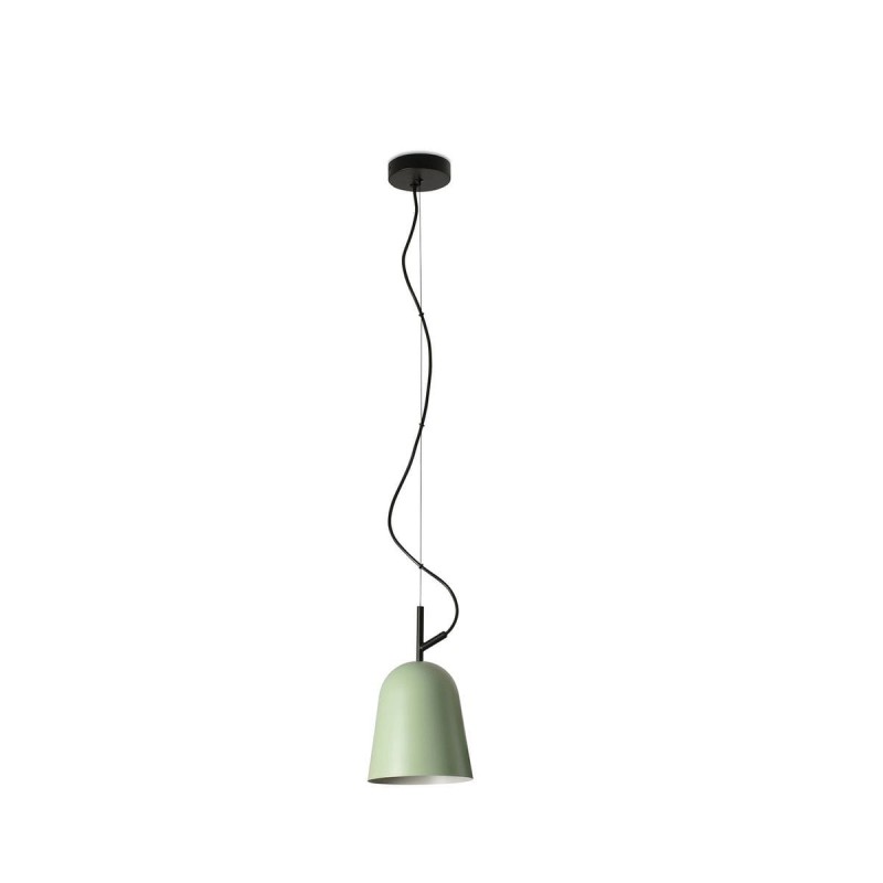 Suspension STUDIO 1x15W E27 MAX Noir Mat Vert FARO 28265