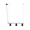 Suspension STUDIO 3x8W E14 MAX Noir Mat Noir FARO 28266