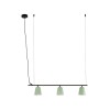 Suspension STUDIO 3x8W E27 MAX Noir Mat Vert FARO 28268