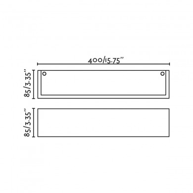 Applique MILO 2x7W E14 MAX Blanc Opal L400 FARO 63421