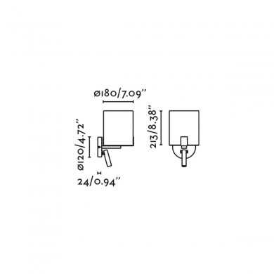 Applique NILA 1x15W E27 MAX Noir Mat FARO 20053