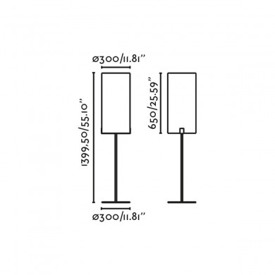 Lampadaire NILA 1x15W E27 MAX Noir Mat FARO 20055