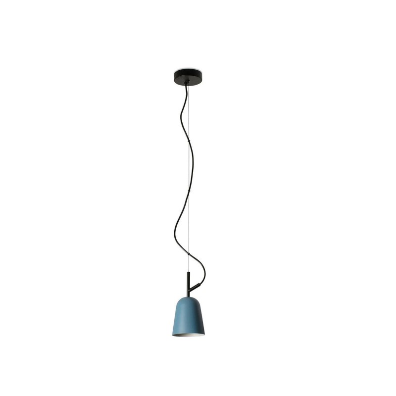 Suspension STUDIO 1x8W E14 MAX Noir Mat Bleu FARO 28277