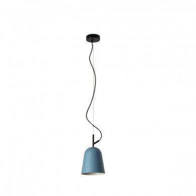 Suspension STUDIO 1x15W E27 MAX Noir Mat Bleu FARO 28279