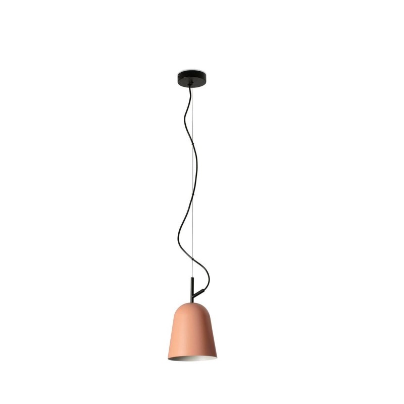 Suspension STUDIO 1x15W E27 MAX Noir Mat Rose FARO 28280