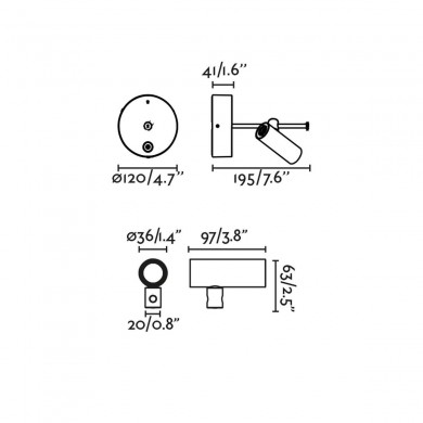 Applique Extérieur CLAP 6W Blanc FARO 75710-133