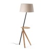 Lampadaire tablette TREEWOOD 1x15W E27 MAX Frêne Beige FARO 20057