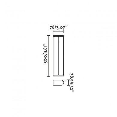 Applique Salle de Bain TIBE 6W Noir Mat Opal FARO 63520