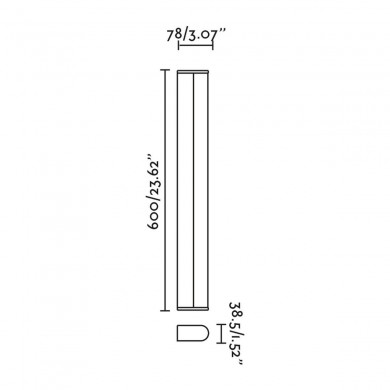 Applique Salle de Bain TIBE 9W Chrome Opal FARO 63523