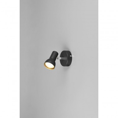 Applique murale CANTAR 1x4,9W GU10 Noir mat TRIO LIGHTING R81791032