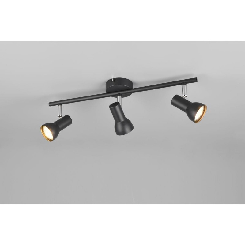 Plafonnier CANTAR 3x4,9W GU10 Noir mat TRIO LIGHTING R81793032