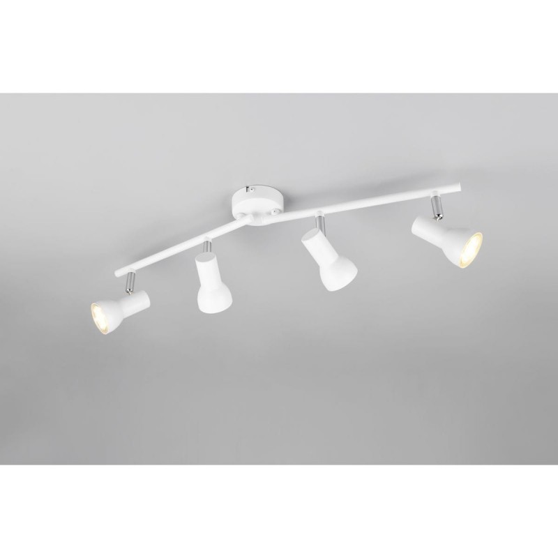 Plafonnier CANTAR 4x4,9W GU10 Blanc mat TRIO LIGHTING R81794031