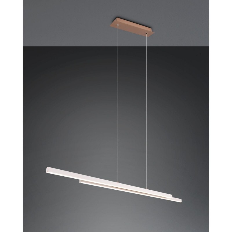 Suspension ODIO 22W LED Gris chaud TRIO LIGHTING R37882176