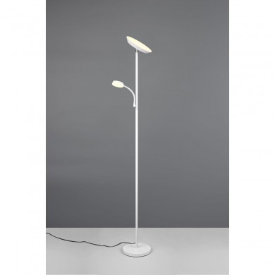 Lampadaire SPECTER 17W LED Blanc mat avec liseuse TRIO LIGHTING R47842131