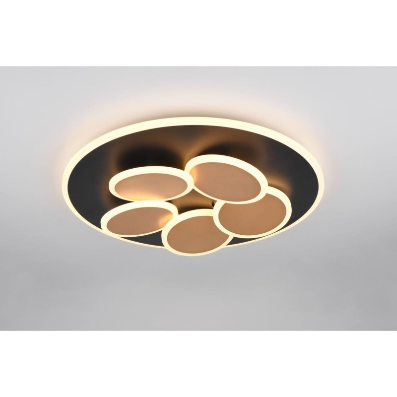 Plafonnier MANDALA 35W LED Noir-or TRIO LIGHTING 653210680