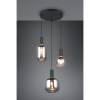 Suspension DIVA 3x7W E27 Noir mat TRIO LIGHTING 319830332