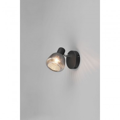 Applique murale TARIFA 1x4W E14 Noir mat TRIO LIGHTING 862800132