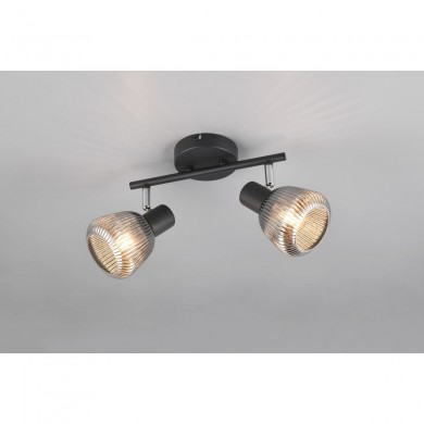 Plafonnier TARIFA 2x4W E14 Noir mat TRIO LIGHTING 862800232