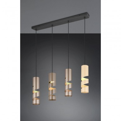 Suspension STREAM 4x3W GU10 Multicolore TRIO LIGHTING 364000417