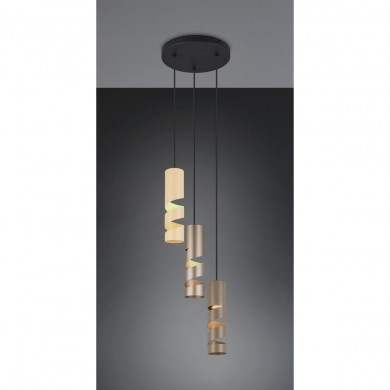 Suspension STREAM 3x3W GU10 Multicolore TRIO LIGHTING 364030317