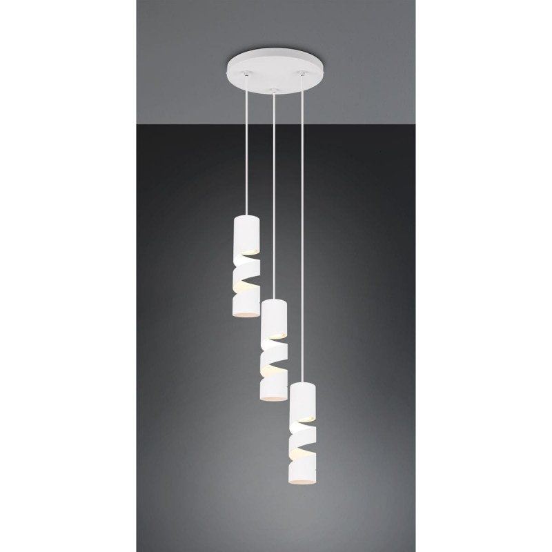 Suspension STREAM 3x3W GU10 Blanc mat TRIO LIGHTING 364030331