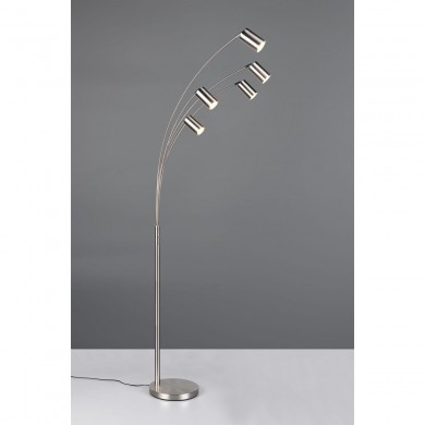 Lampadaire MARLEY 5x4,5W GU10 Nickel mat TRIO LIGHTING 412400507