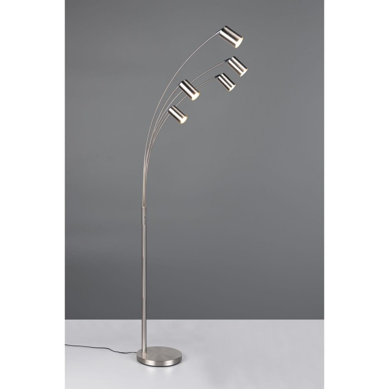 Lampadaire MARLEY 5x4,5W GU10 Nickel mat TRIO LIGHTING 412400507