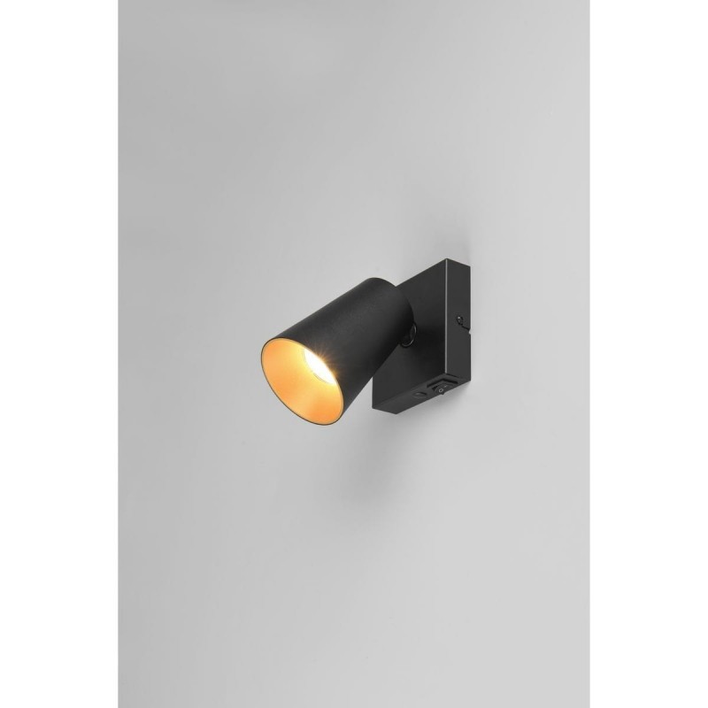 Applique murale SHARP 1x4,9W GU10 Noir mat TRIO LIGHTING 817170132