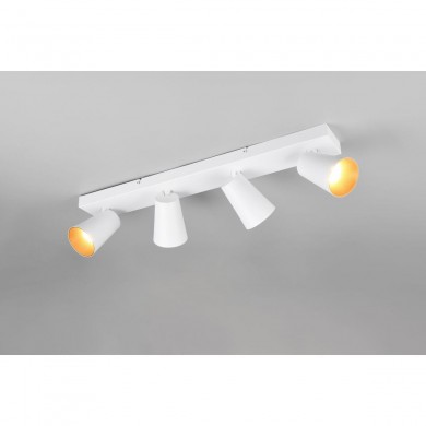 Plafonnier SHARP 4x4,9W GU10 Blanc mat TRIO LIGHTING 817100431