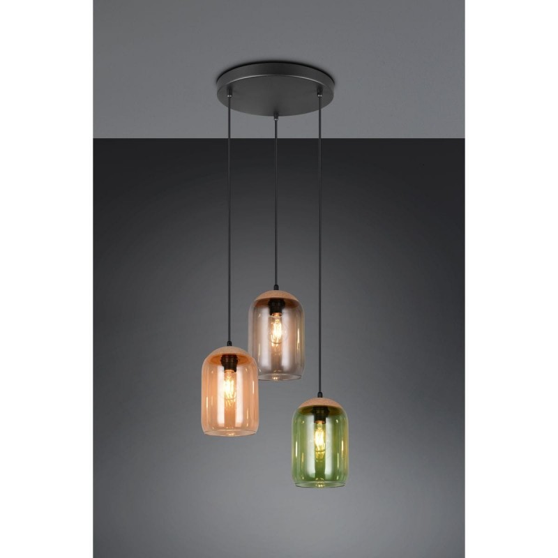 Suspension CORK 3x7W E27 Multicolore TRIO LIGHTING 364630317