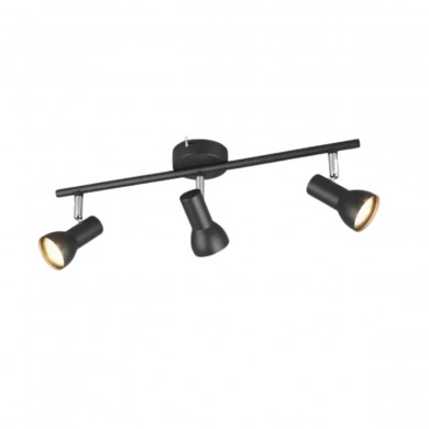 Plafonnier CANTAR 3x4,9W GU10 Noir mat TRIO LIGHTING R81793032