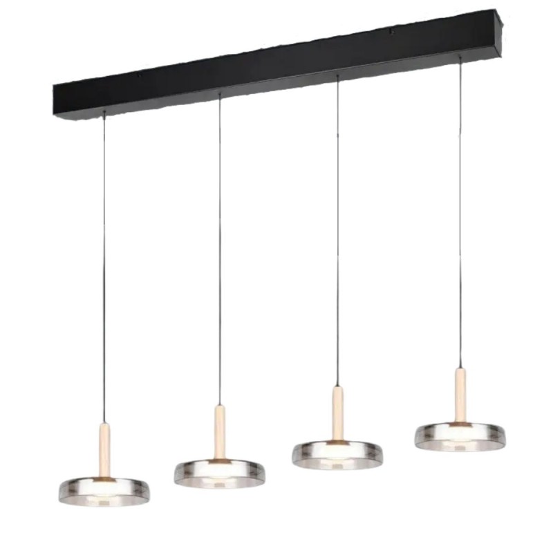 Suspension CELESTE 4x7,5W LED Noir mat TRIO LIGHTING 354910432