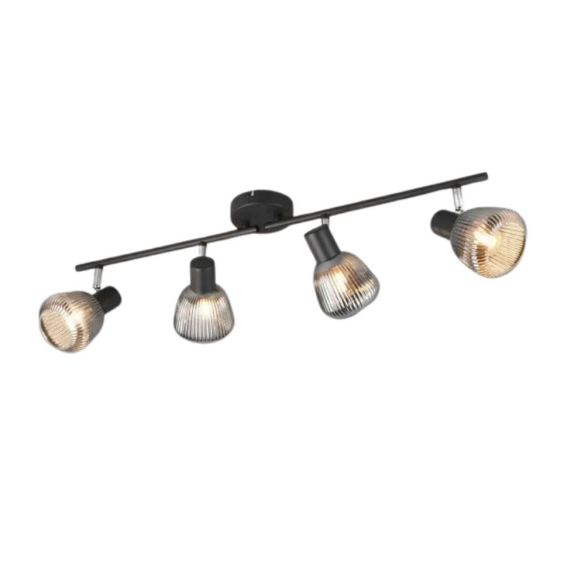 Plafonnier TARIFA 4x4W E14 Noir mat TRIO LIGHTING 862800432